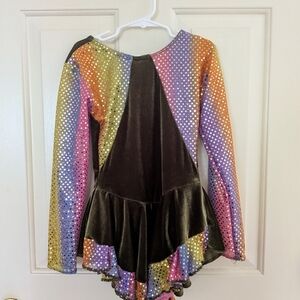 Multicolor Sequin Long Sleeve Dress